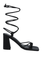 Piri Toe Ring Tie Up Block Sandals