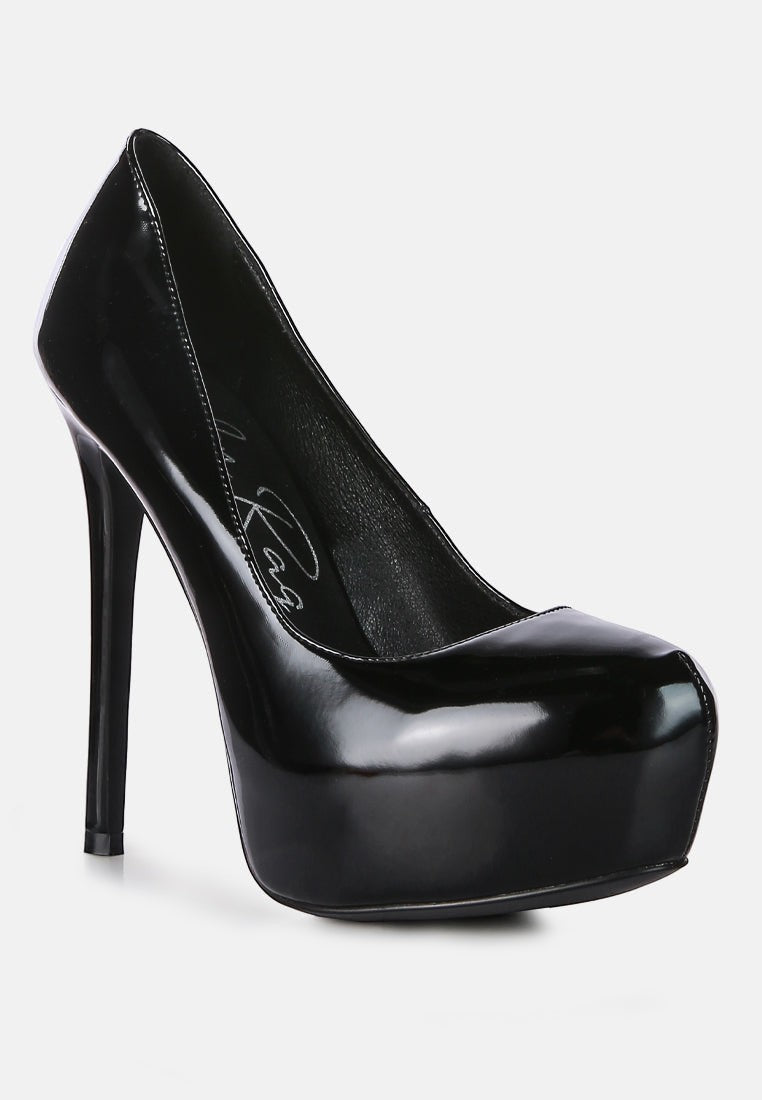 Escarpins à talons aiguilles en similicuir Pismis