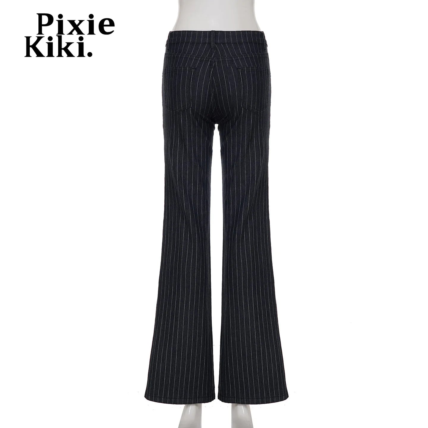 Women's striped bootcut jeans boots ideal for casual outings