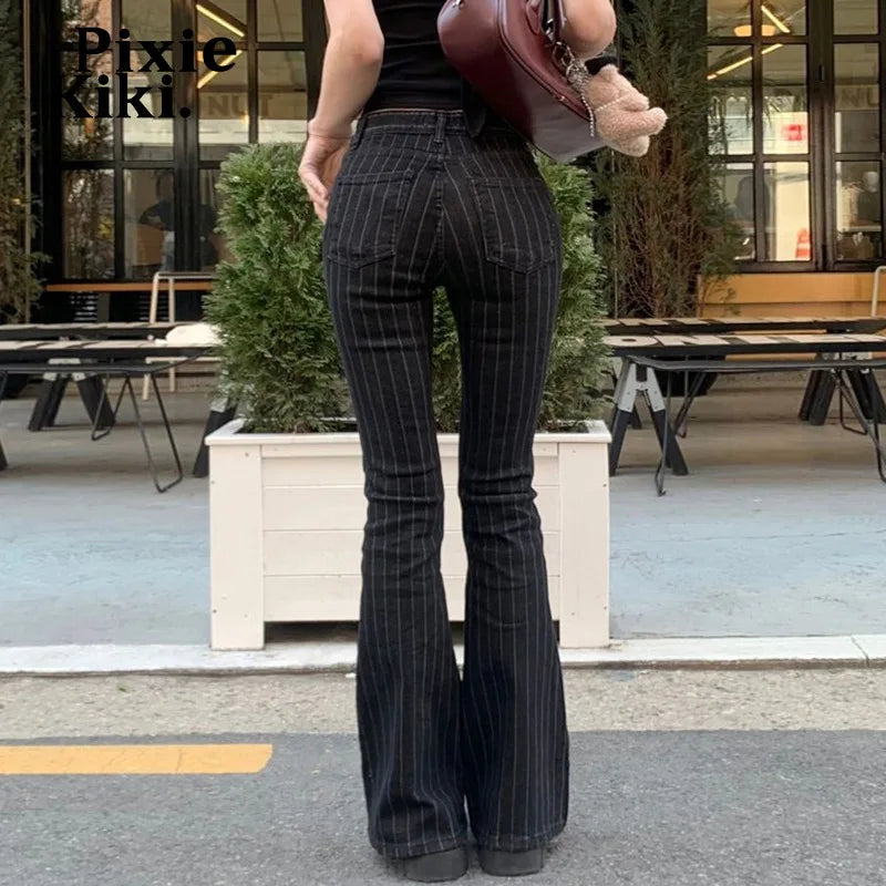 Women's black bootcut jeans boots, versatile style for casual outings