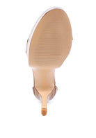 Rag Company Nude Platform Heels for Summer with Comfortable Sole for Stylish Looks