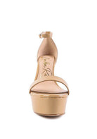 Rag Company Women's Platform Heels for Summer with Strappy Design and Adjustable Ankle Strap