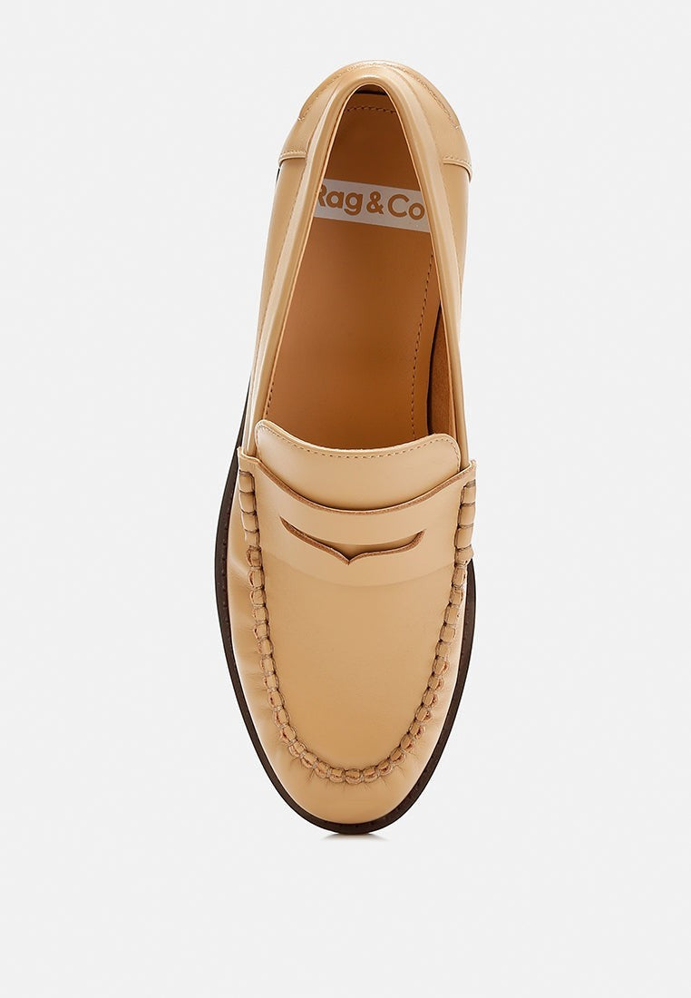 Mocassins Plavia en cuir véritable