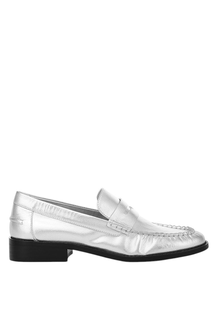 Mocassins en cuir véritable Plavia