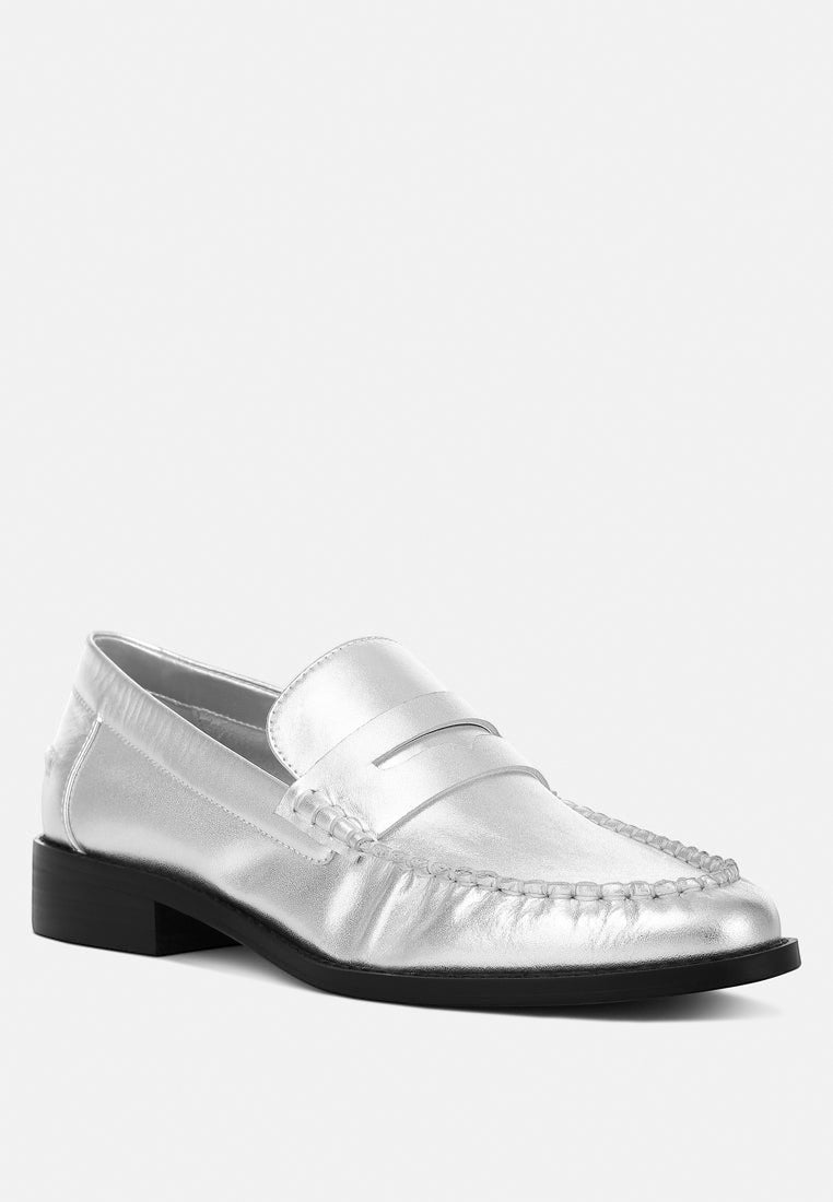 Mocassins en cuir véritable Plavia