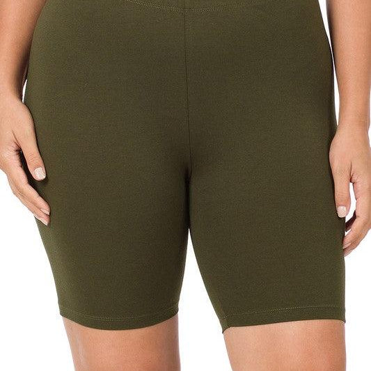 Women's Shorts Plus Premium Cotton Biker Shorts