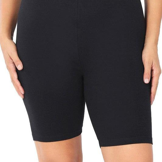 Women's Shorts Plus Premium Cotton Biker Shorts