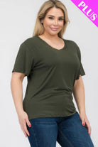 Women's Shirts Plus Size Basic Short Sleeve T-shirt