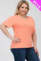 Women's Shirts Plus Size Basic Short Sleeve T-shirt