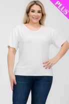 Women's Shirts Plus Size Basic Short Sleeve T-shirt