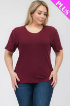 Women's Shirts Plus Size Basic Short Sleeve T-shirt