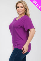 Women's Shirts Plus Size Basic Short Sleeve T-shirt