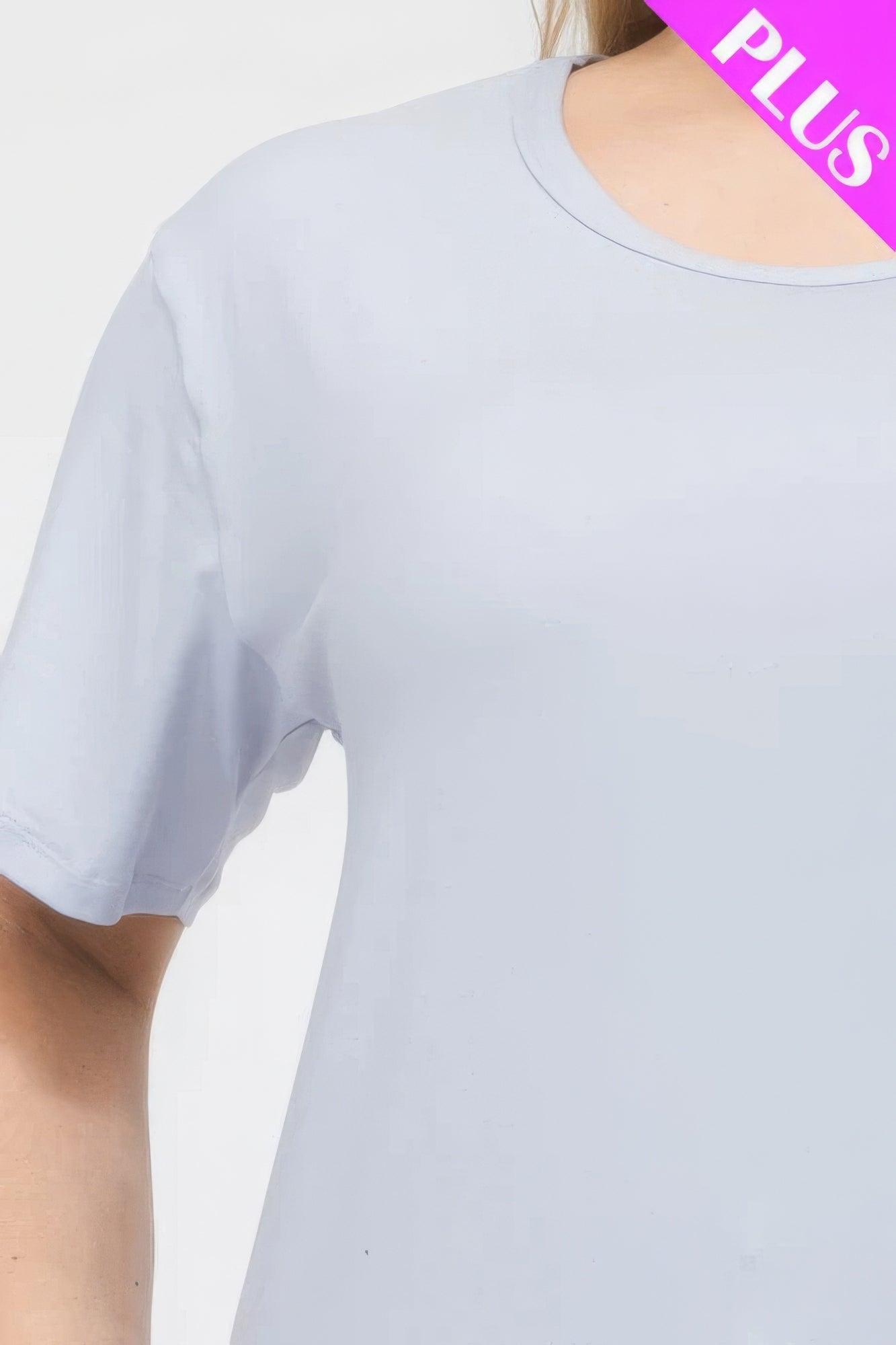 Women's Shirts Plus Size Basic Short Sleeve T-shirt