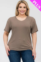 Women's Shirts Plus Size Basic Short Sleeve T-shirt