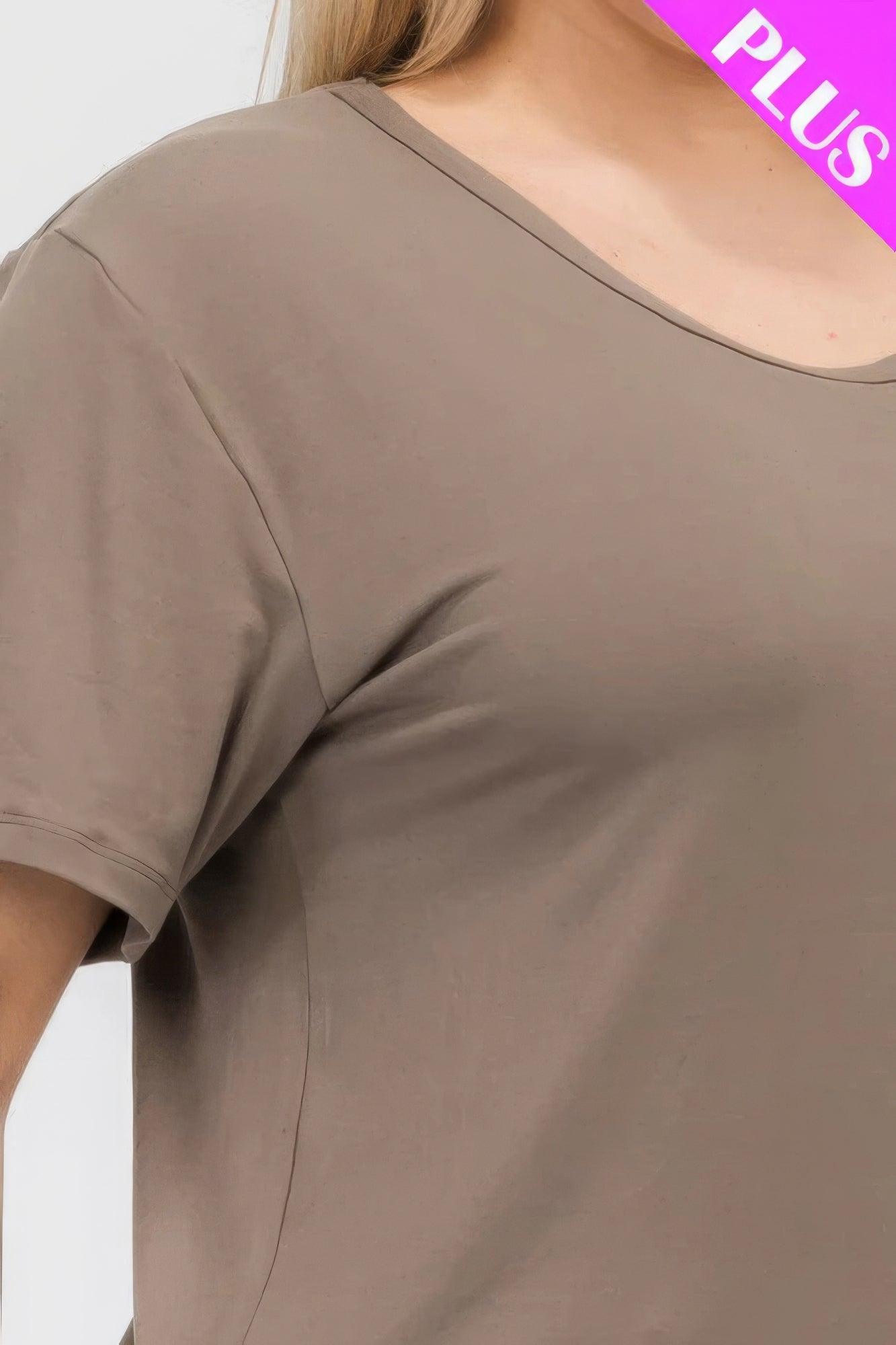 Women's Shirts Plus Size Basic Short Sleeve T-shirt