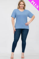 Women's Shirts Plus Size Basic Short Sleeve T-shirt