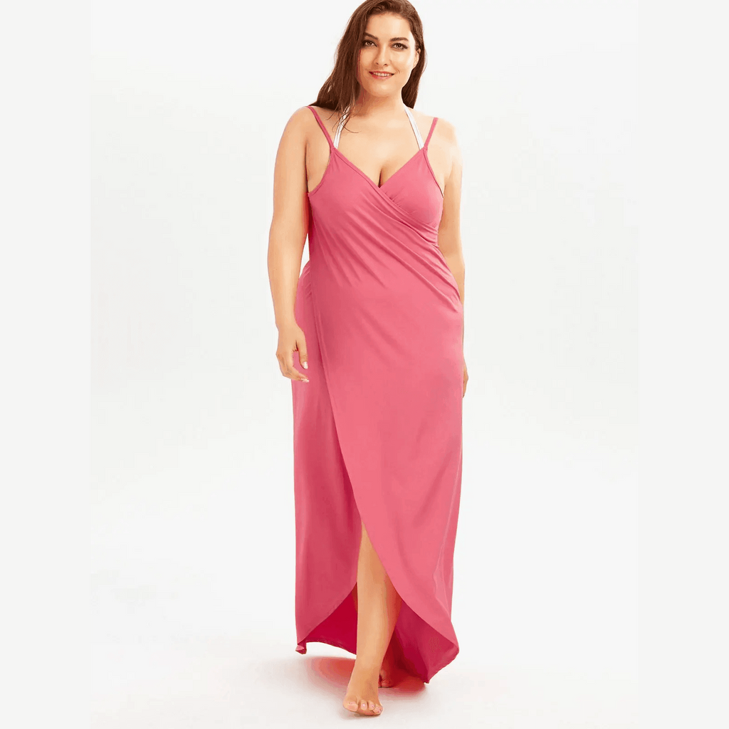VacationGrabs Womens Plus Size Cover Up Wrap Dress Beachwear Sarong, Women's, Size: XL, Purple VacationGrabs Womens Plus Size Cover Up Wrap Dress Beachwear Sarong, Women's, Size: XL, Purple