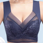 Navy lace plus size bra from VacationGrabs for everyday comfort