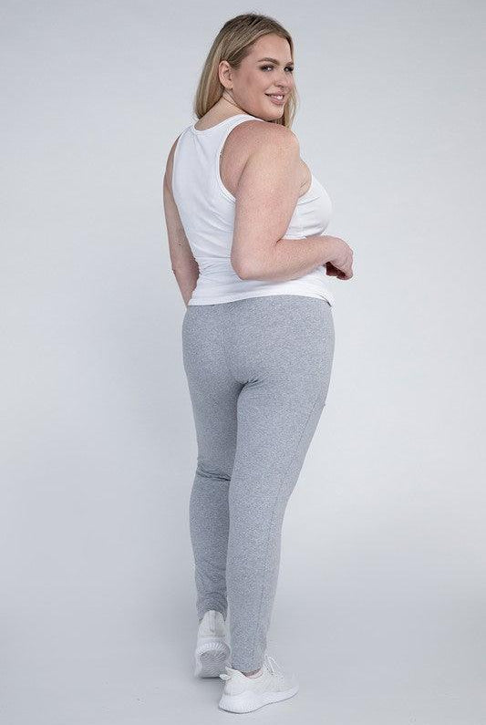 Women's Activewear Plus Size Everyday Leggings with Pockets