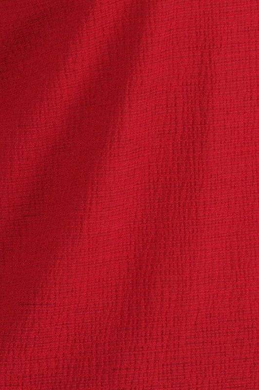 Plus Size Knit V-Neck Hi-Low Top - VacationGrabs