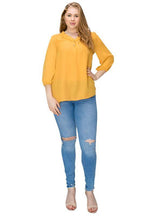 Plus Size Simple Blouse - VacationGrabs