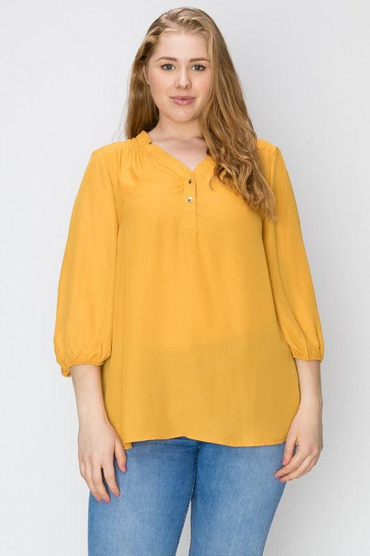 Women's Shirts Plus Size Simple Blouse