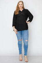 Plus Size Simple Blouse - VacationGrabs