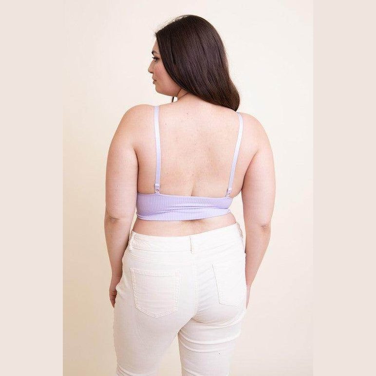 Plus Size Waistband Loop Lace Brami - VacationGrabs