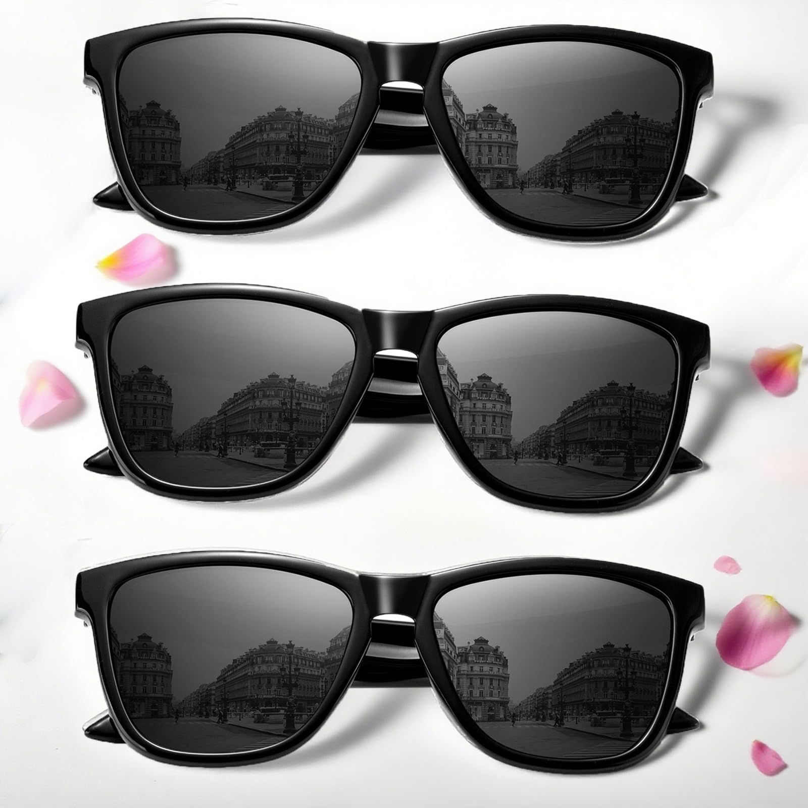 VacationGrabs black polarized sunglasses for stylish outdoor activities