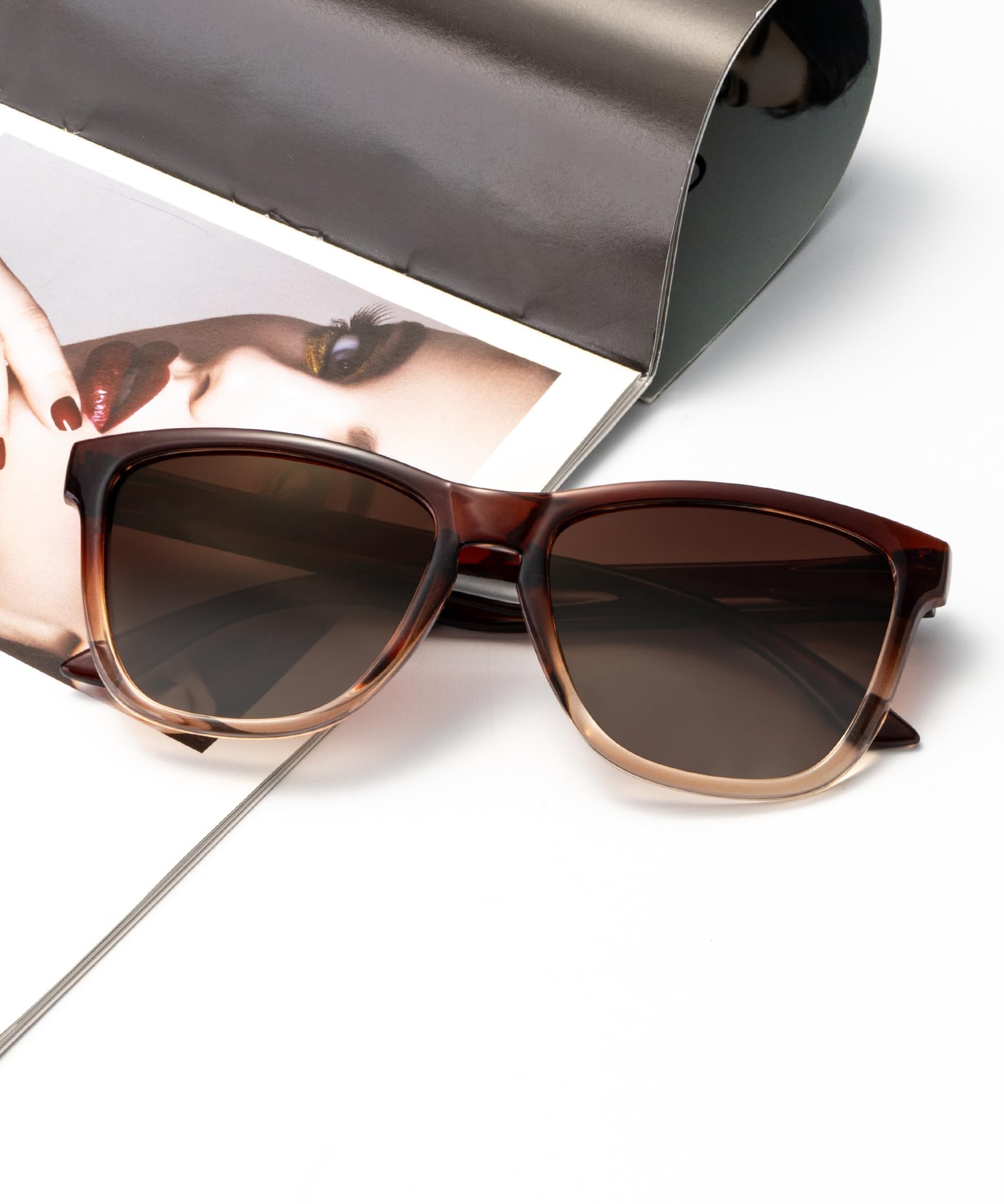 VacationGrabs polarized sunglasses in brown for stylish sun protection