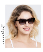 VacationGrabs polarized sunglasses, stylish black frame for sunny days