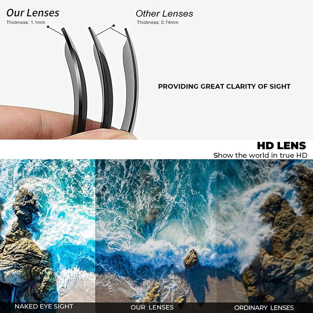 VacationGrabs polarized sunglasses with HD lenses for enhanced clarity