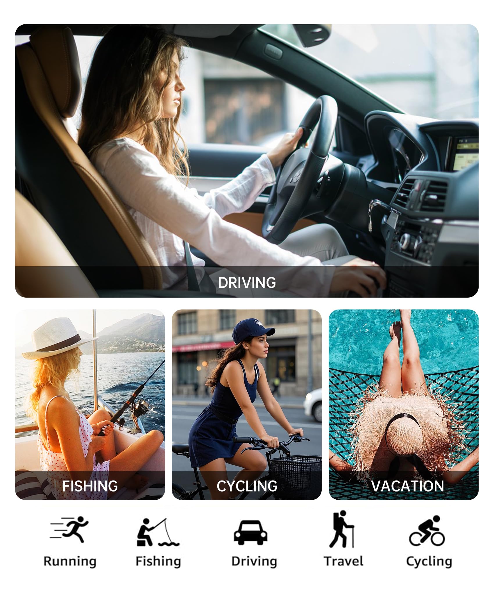 VacationGrabs polarized sunglasses for driving, cycling, and fishing