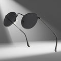 Black polarized sunglasses for stylish outdoor adventures