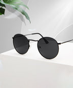 Black polarized sunglasses, stylish design for outdoor activities