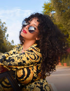 Women's black polarized sunglasses for outdoor activities