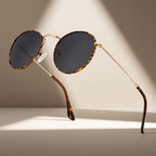 Tortoiseshell polarized sunglasses for stylish outdoor activities