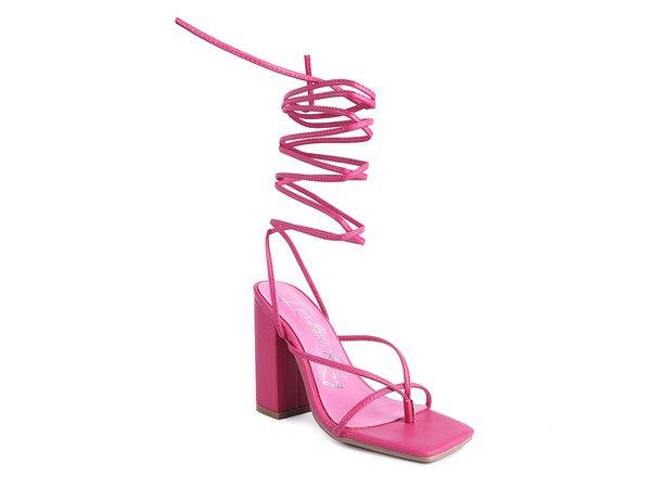 Women's Shoes - Heels Pole Dance Lace Up Block Heeled Sandal