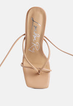 Gladiator Lace Up Block Heel Sandals