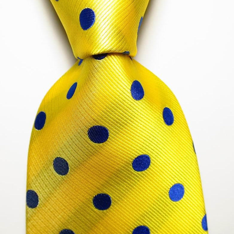 Men's Accessories - Ties Polka Dot Ties For Men 100% Silk Necktie Set Gold Green Pink