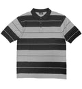 WEIV men's polo a shirts, black and gray striped, casual wear