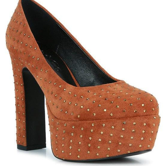 Women's Shoes - Heels Poppins Glinting Platform High Pumps