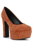 Women's Shoes - Heels Poppins Glinting Platform High Pumps