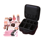 VacationGrabs Portable Makeup Bag for Trips - Travel Ready