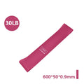 Pink portable resistance bands for women, durable latex for gym workouts