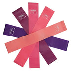 Colorful portable resistance bands for women, durable for workouts