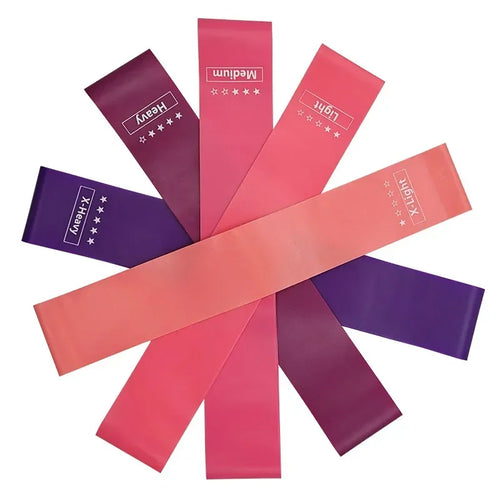 Colorful portable resistance bands for women, durable for workouts