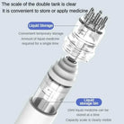Portable scalp applicator, clear double tank for easy use