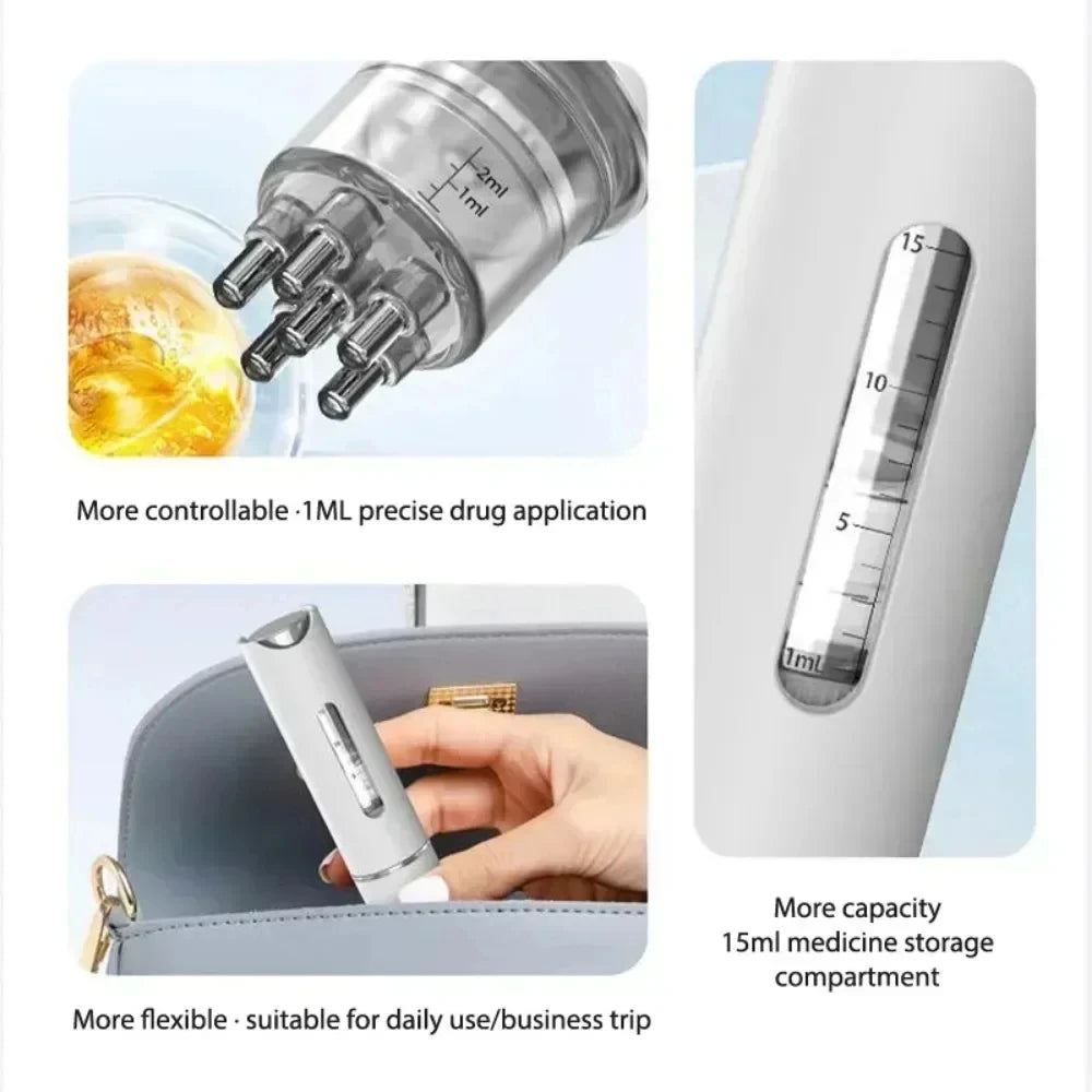 Portable scalp applicator, compact design, ideal for travel.