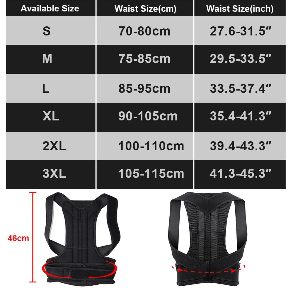 Travel Essentials - Toiletries Posture Corrector Back Brace Clavicle Support Hunching Trainer